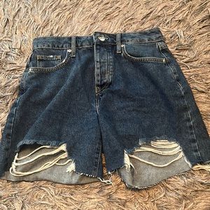 High Waisted Mom Jeans Shorts